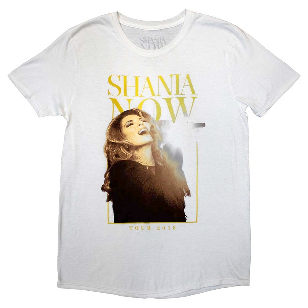Shania Twain - Tour 2018 Mic Photo Tshirt Homme - Blanc